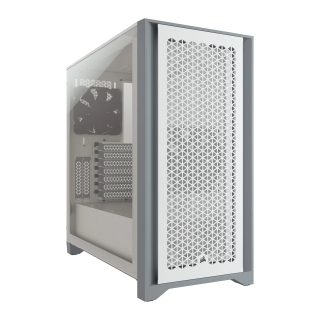 Corsair 4000D AIRFLOW Tempered Glass Mid-Tower ATX Case — White