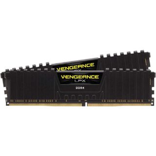 Corsair Vengeance® LPX 16GB (2x8GB) DDR4 DRAM 3200MHz C16 Memory Kit – Black