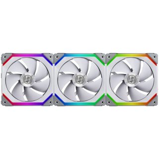 Lian Li UNI SL120 120mm RGB Triple Pack Cooling Fan (White)