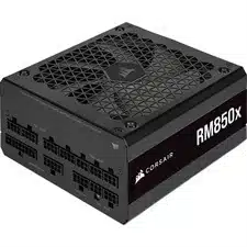 Corsair RM850x Fully Modular Low-Noise ATX Power Supply – ATX 3.1 Compliant, PCIe 5.1 Support, Cybenetics Gold Efficiency, Native 12V-2x6 Connector – Black