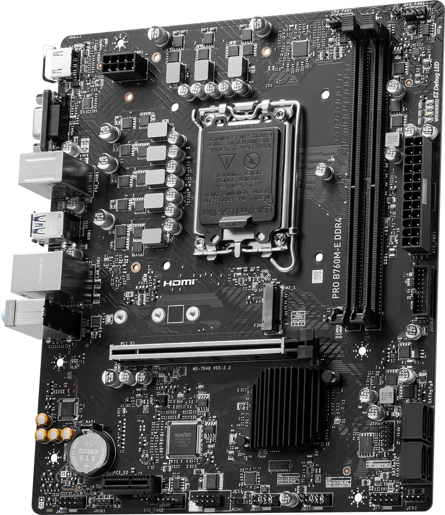 MSI PRO B760M-E DDR4 Intel Gaming Motherboard - Image 2