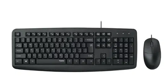 RAPOO KEYBOARD+MOUSE NX1600 BLACK