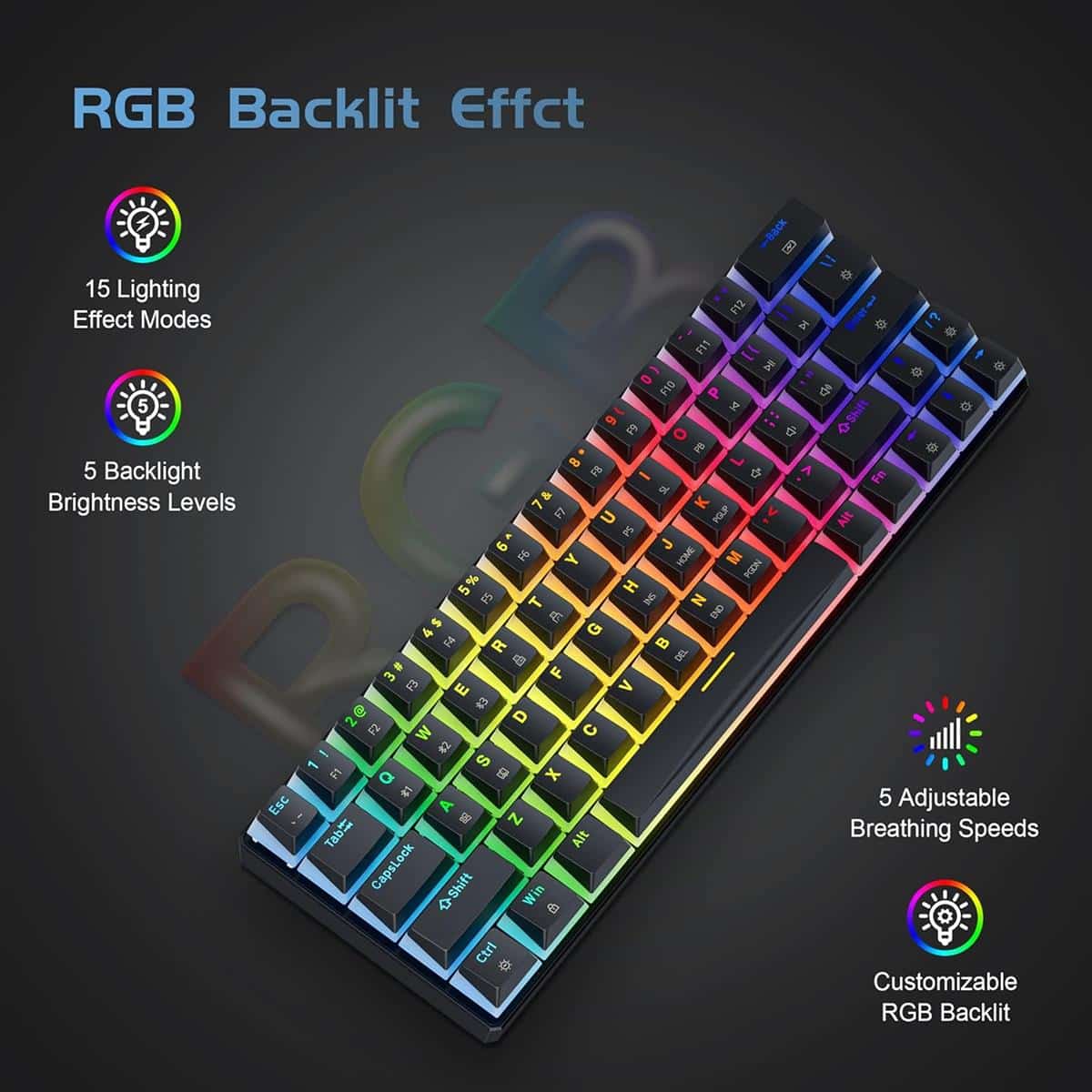MECHANICAL KEYBOARD 60% TK-63 PRO TEZARRE