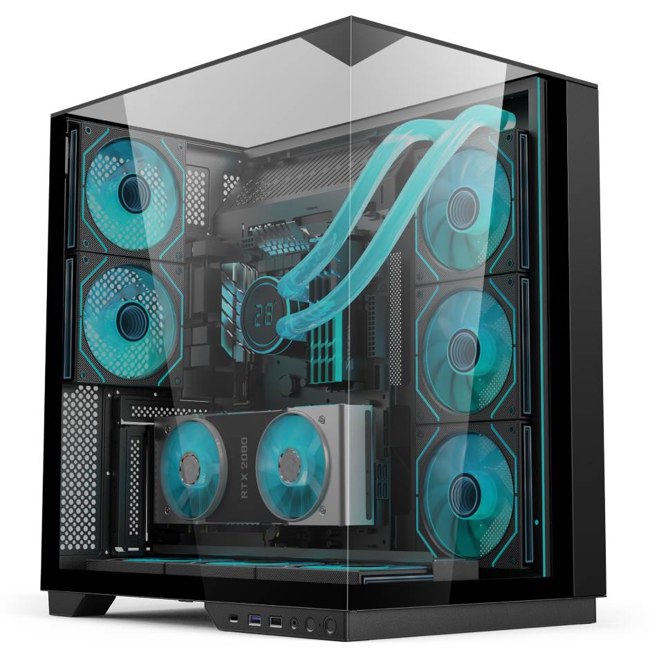EASE EC125 RGB Glass CASE Black - Image 2