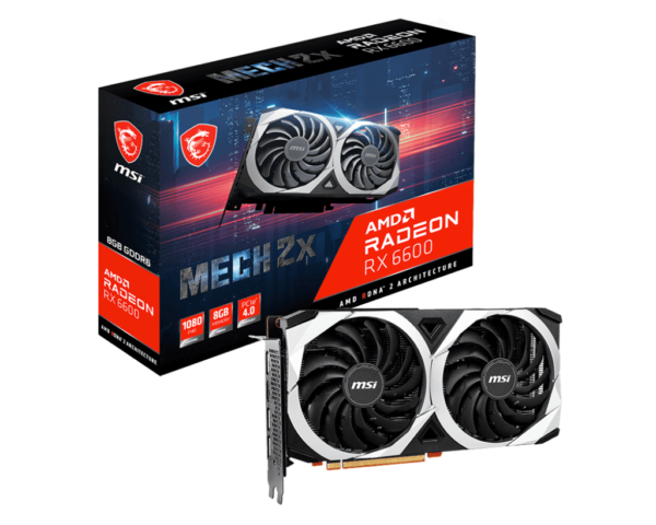 MSI RX 6600 MECH 2X 8GB Duel Fan