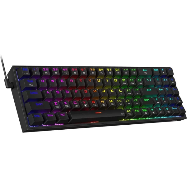 REDRAGON K628 POLLUX PRO 75% WIRELESS RGB GAMING KEYBOARD (BLACK) - Image 2