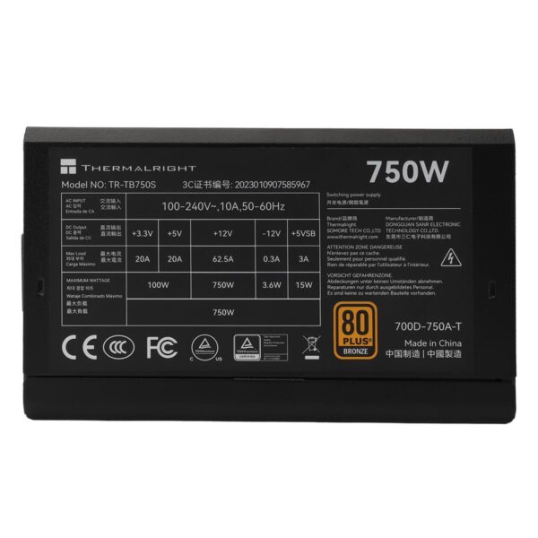 Thermalright TB-750S 750W 80 Plus Bronze PSU - Image 2