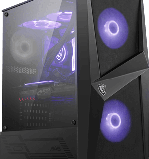 MSI MAG FORGE 100R MID-TOWER CASE WITH 3x FANS PREINSTALLED
