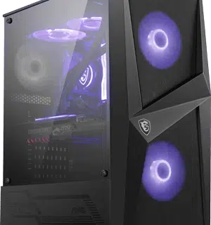 MSI MAG FORGE 100R MID-TOWER CASE WITH 3x FANS PREINSTALLED