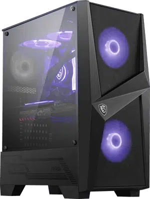 MSI MAG FORGE 100R MID-TOWER CASE WITH 3x FANS PREINSTALLED