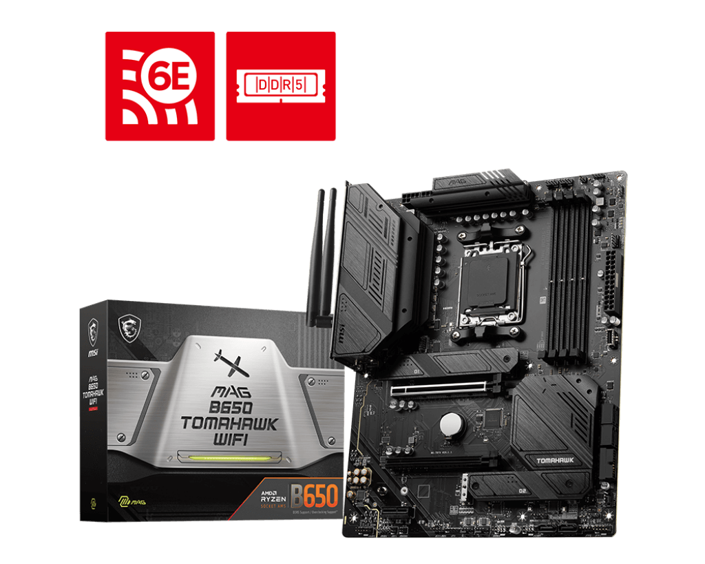 MSI MAG B650 TOMAHAWK WiFi DDR5 Ryzen 9000 Series Motherboard
