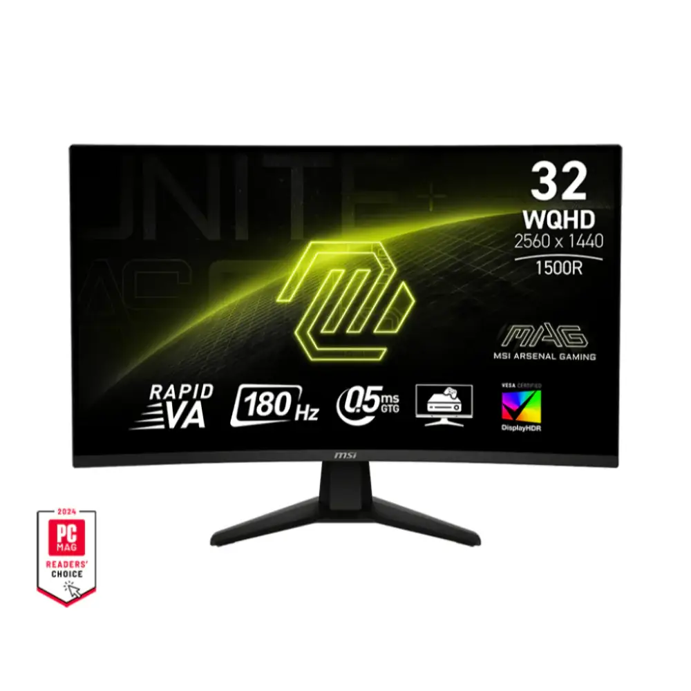 MSI MAG 321CQF E18 31.5" 180 Hz Rapid VA QHD (2560 x 1440) Curved Gaming Monitor - Image 3