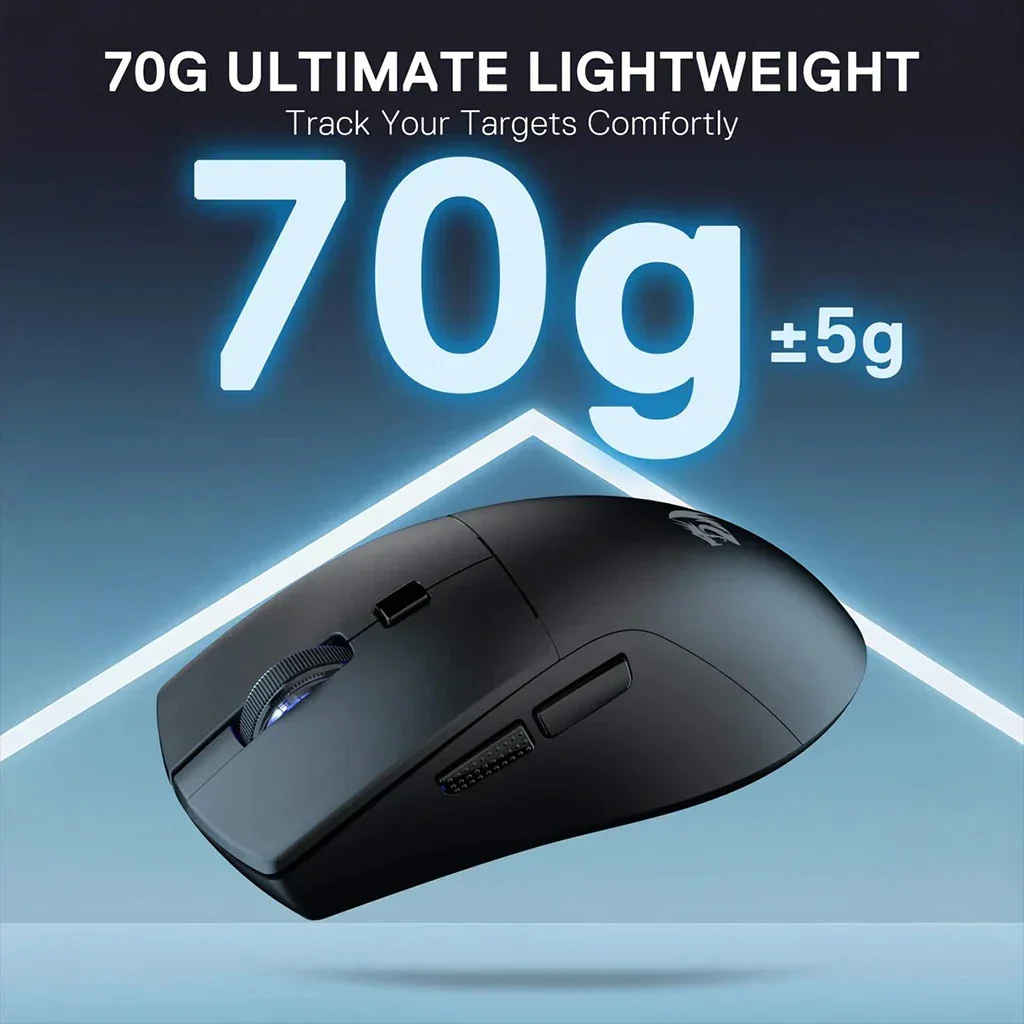Redragon M618 AZZMACH Lite 70g Lightweight 10K DPI Wireless Gaming Mouse - Image 3
