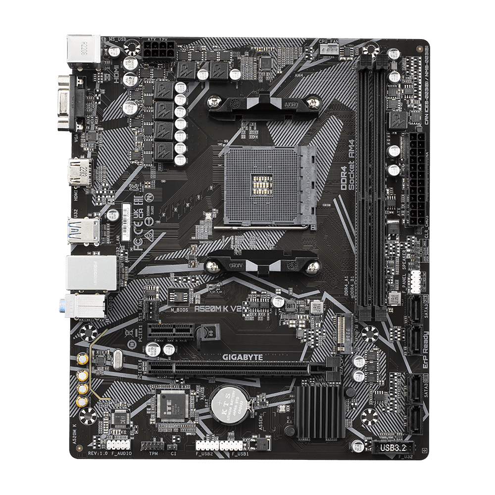 GIGAYBTE A520M K V2 AM4 Ryzen DDR4 Motherboard - Image 3