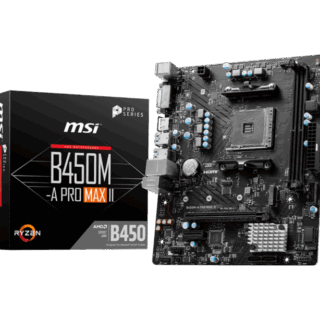 MSI B450M-A PRO MAX II AMD Ryzen AM4 Motherboard