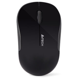 A4Tech G3-300NS 2.4GHz Wireless Silent Click Optical Mouse - Black whilegeek