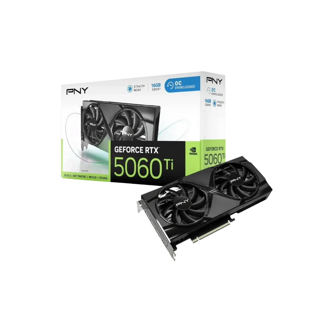 PNY GeForce RTX 5060 Ti 16GB Dual Fan OC Graphics Card WHILEGEEK