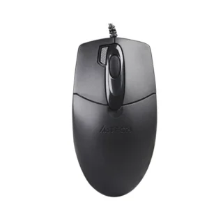 A4Tech OP-730D Wired USB Mouse - Black whilegeek