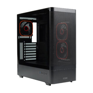 Ease EC123BM Panoramic Mesh ATX ARGB Gaming Case Whilegeek