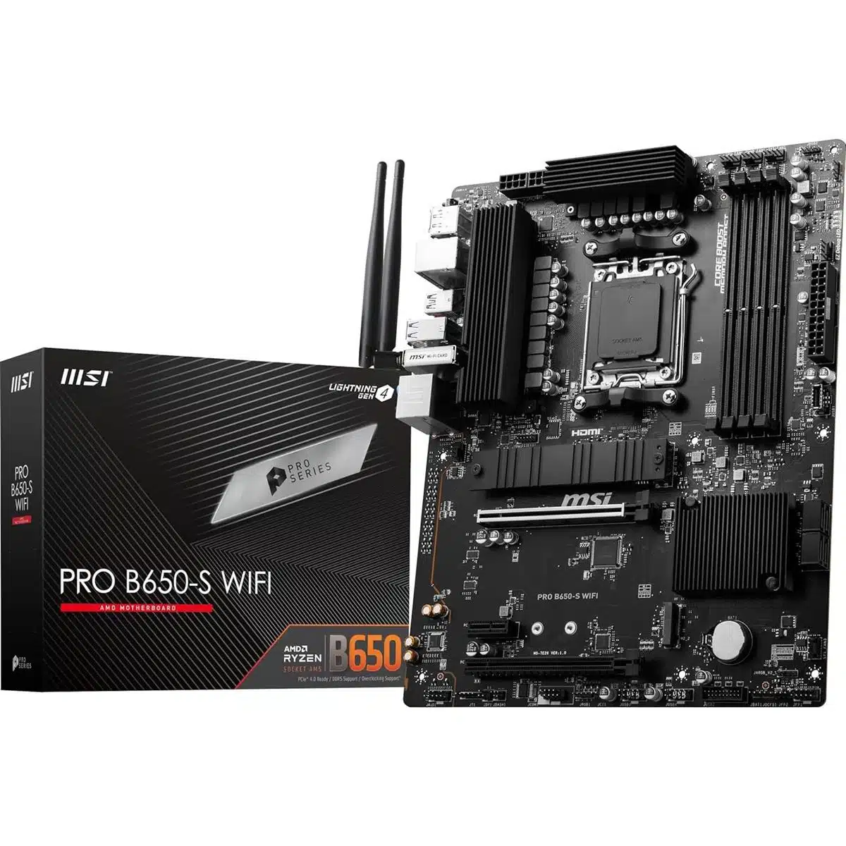 MSI PRO B650-S WIFI ATX AMD RYZEN AM5 DDR5 Motherboard whilegeek