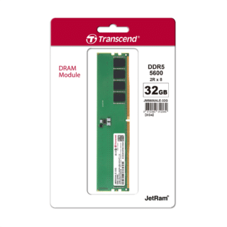 Transcend 32GB (1x32GB) 5600MHz C46 DDR5 Desktop RAM