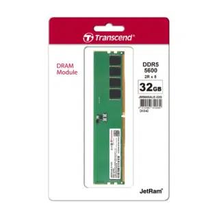 Transcend 32GB (1x32GB) 5600MHz C46 DDR5 Desktop RAM