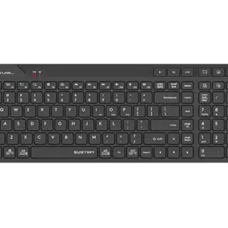 A4Tech Fstyler FBK27C AS Bluetooth & 2.4G Wireless Rechargeable 2-Zone Compact Keyboard WHILEGEEK