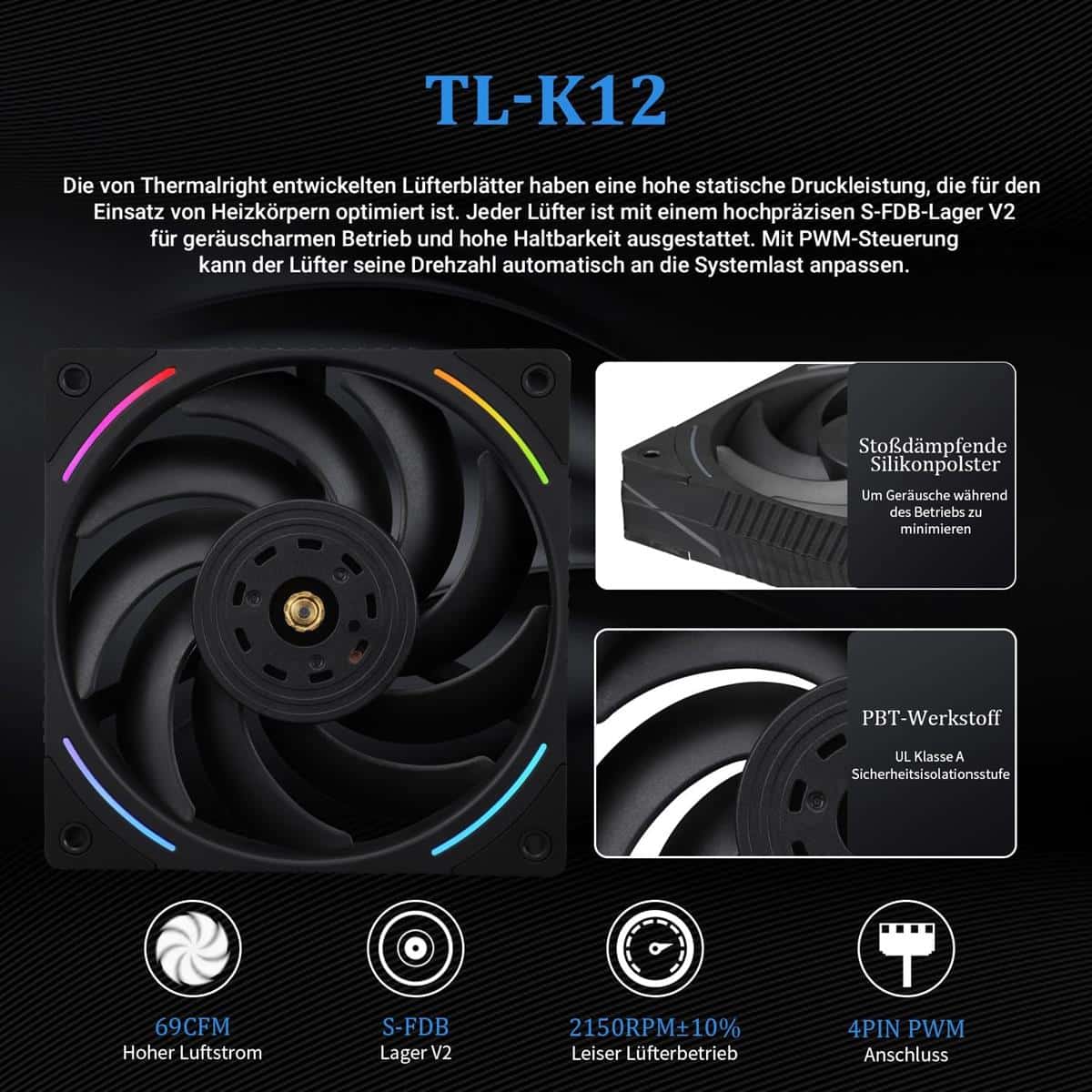 Thermalright Frozen Vision 360 ARGB 360mm AIO Liquid CPU Cooler, IPS LCD Screen – Black WHILEGEEK