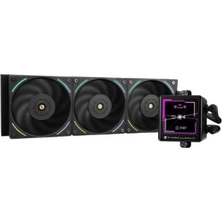 Thermalright Frozen Vision 360 ARGB 360mm AIO Liquid CPU Cooler, IPS LCD Screen – Black WHILEGEEK