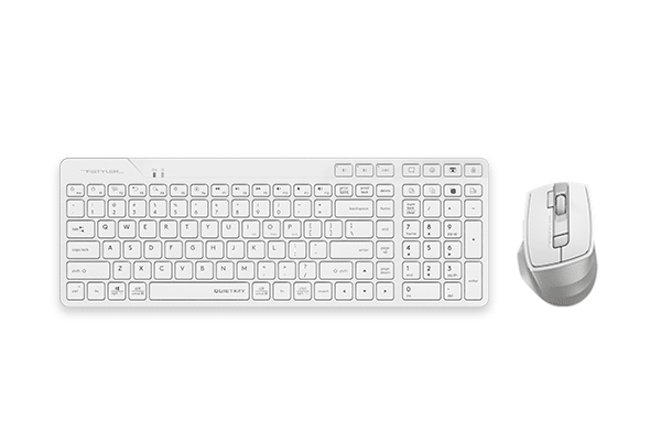 A4Tech FB2800C Air2 Wireless Keyboard & Mouse Combo | Bluetooth & 2.4G Rechargeable