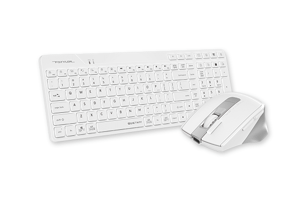 A4Tech FB2800C Air2 Wireless Keyboard & Mouse Combo | Bluetooth & 2.4G Rechargeable
