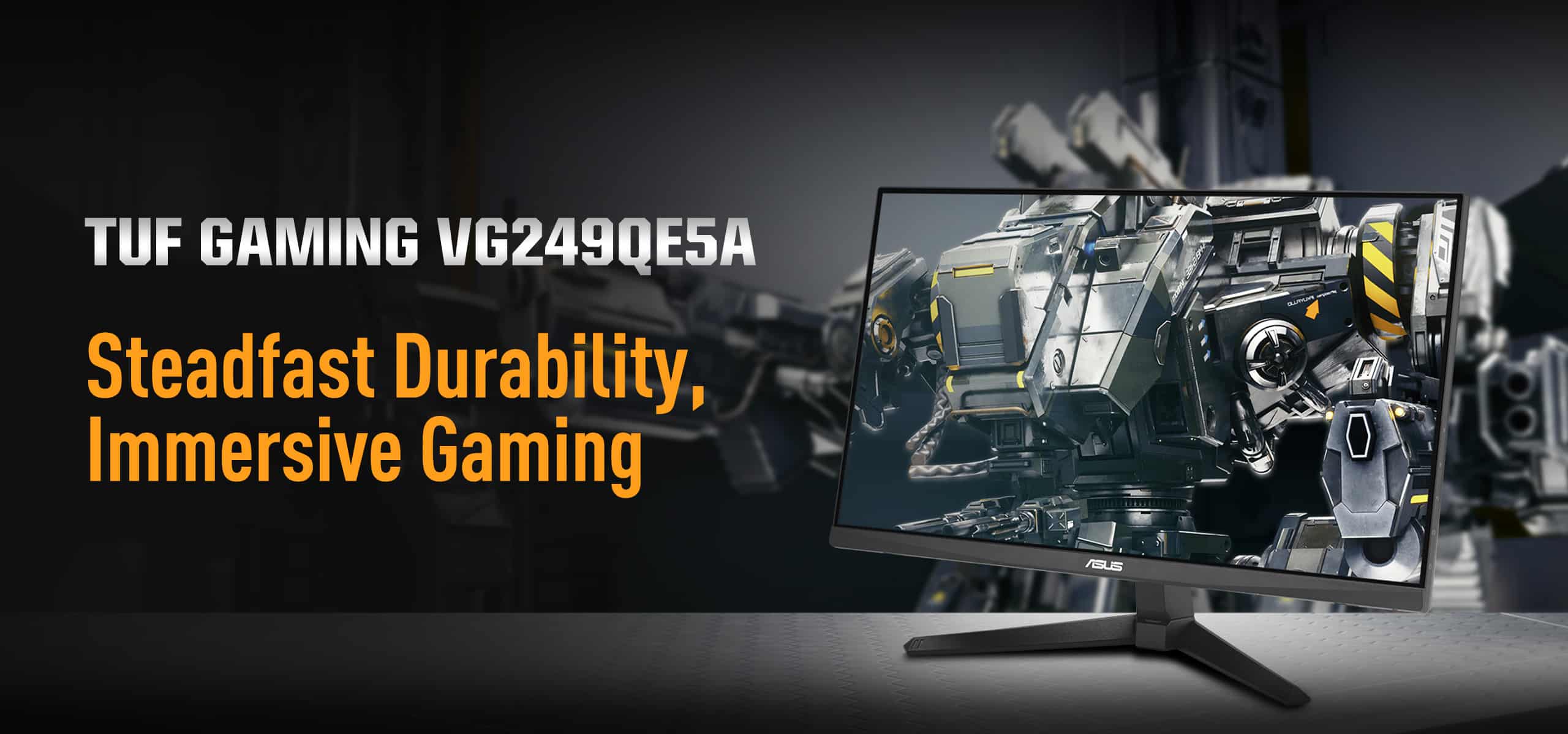 Asus Tuf Gaming VG249QE5A Gaming Monitor 24-inch, Full HD (1920×1080), Overclock to 146Hz