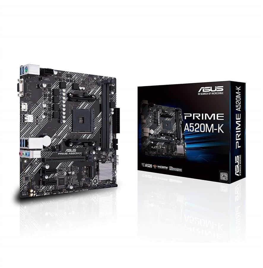 Asus Prime A520M-K AMD AM4 DDR4 microATX Motherboard