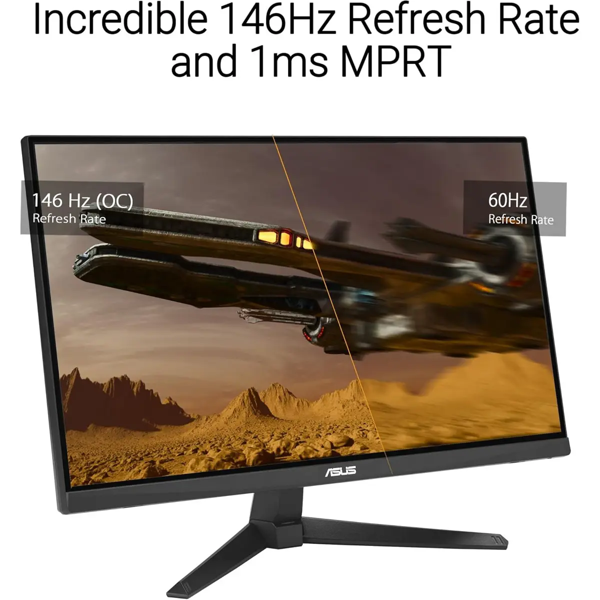 Asus Tuf Gaming VG249QE5A Gaming Monitor 24-inch, Full HD (1920×1080), Overclock to 146Hz