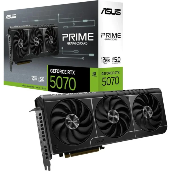 ASUS Prime GeForce RTX 5070 12GB GDDR7 Graphics Card | PCIe 5.0, HDMI 2.1b, DisplayPort 2.1, 2.5-Slot (USED)