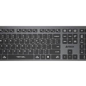 A4Tech FBX50C Wireless Keyboard | Bluetooth & 2.4GHz Rechargeable Multi-Device Keyboard