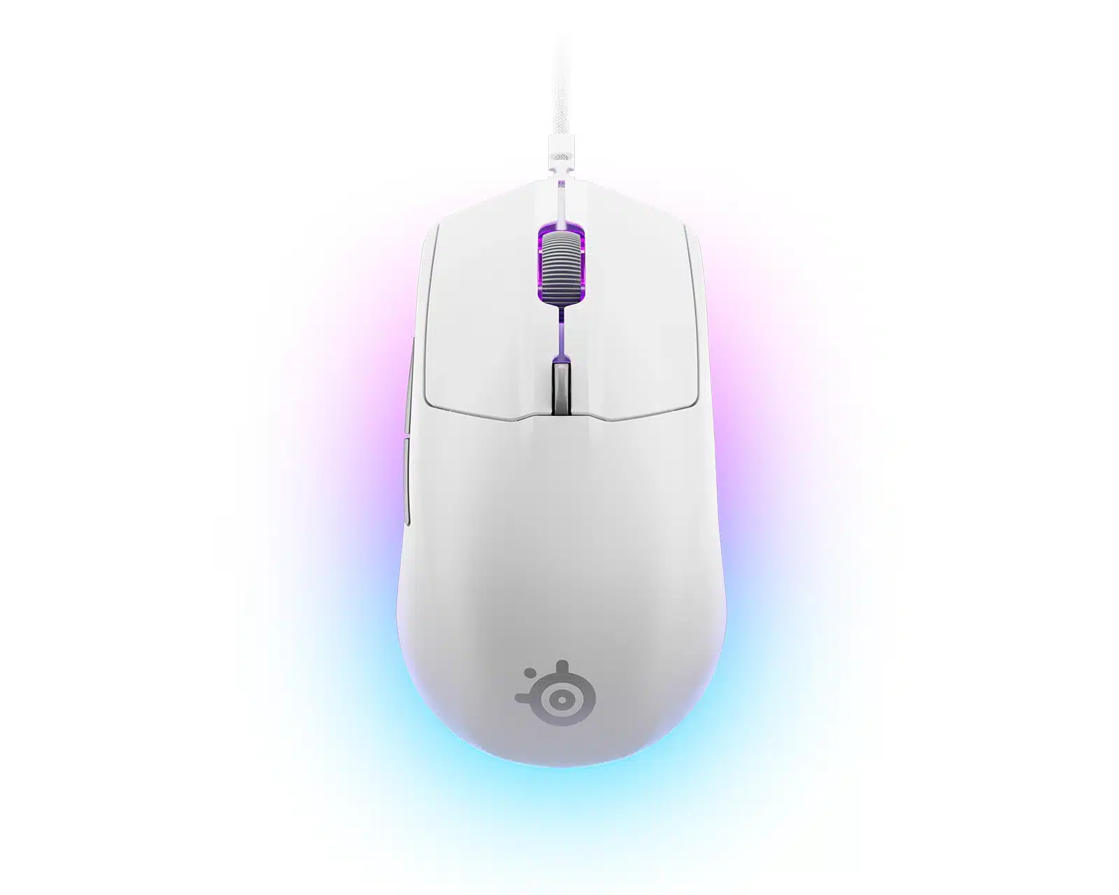 SteelSeries Rival 3 RGB Gaming Mouse White | High-Performance Wired Mouse