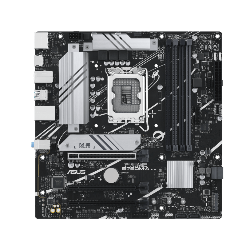 ASUS PRIME B760M-A DDR5 Intel B760 LGA1700 Micro-ATX Motherboard | 12th/13th/14th Gen