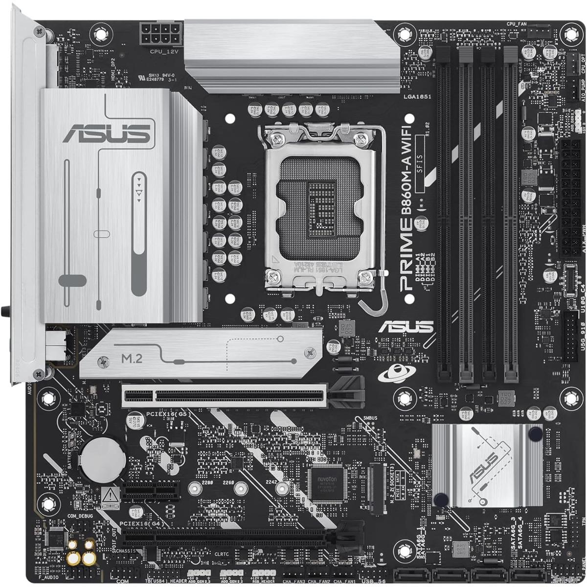 ASUS PRIME B860M-A WIFI-CSM DDR5 Intel B860 LGA1851 Micro-ATX Motherboard | Core Ultra Series 2