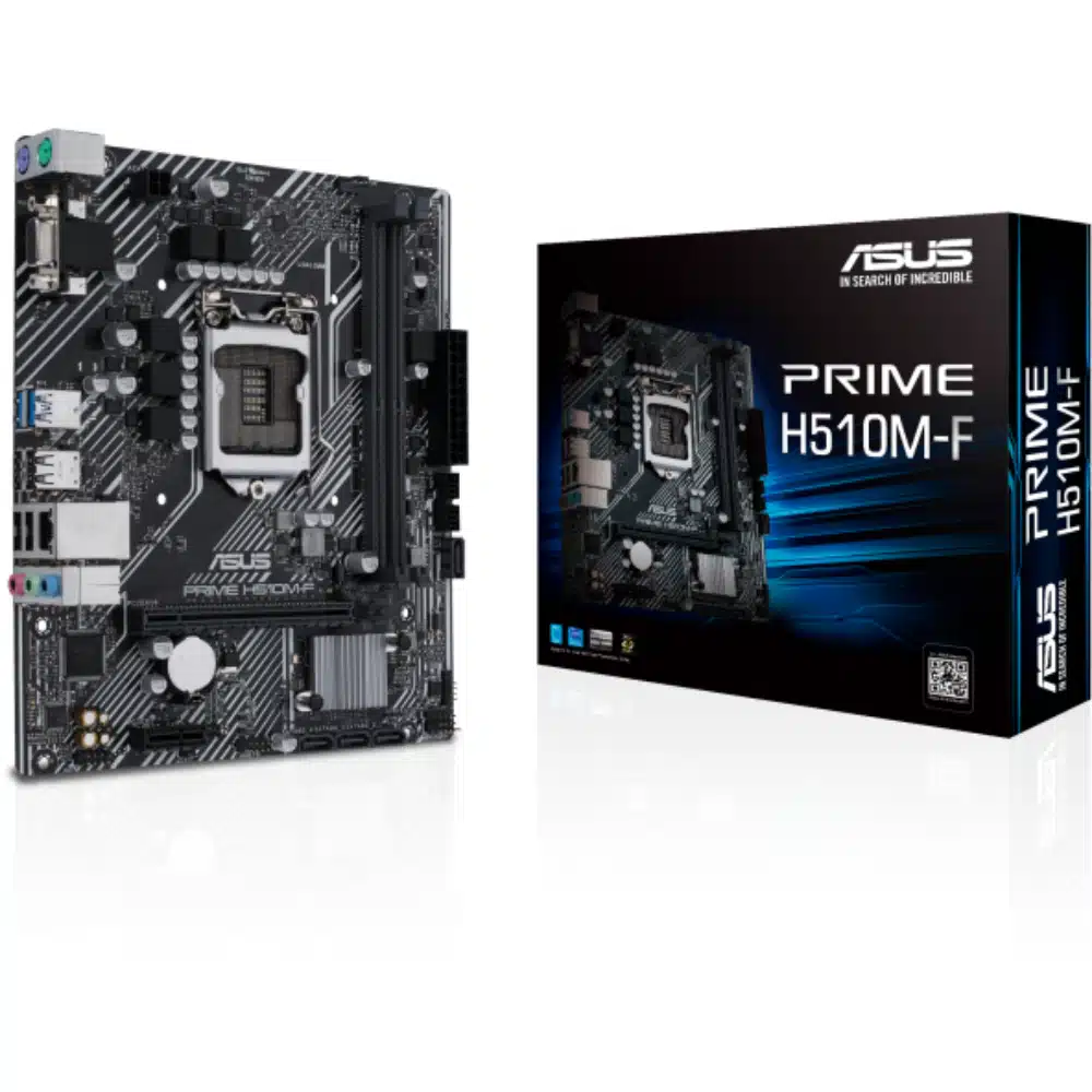 ASUS PRIME H510M-F D4 Intel H510 LGA1200 Micro-ATX Motherboard | DDR4, PCIe 4.0
