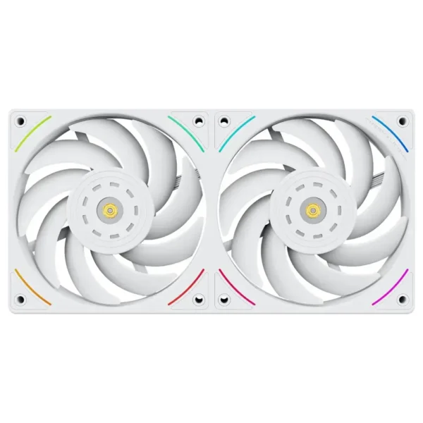 Thermalright TL-UB24W 240mm White ARGB PWM Case Fan | Dual 120mm Fan with S-FDB V2 Bearing