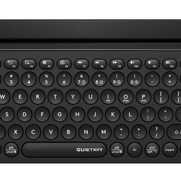 A4Tech FBK30 Wireless Keyboard | Bluetooth & 2.4GHz Multi-Device Quiet Keyboard with Tablet Stand