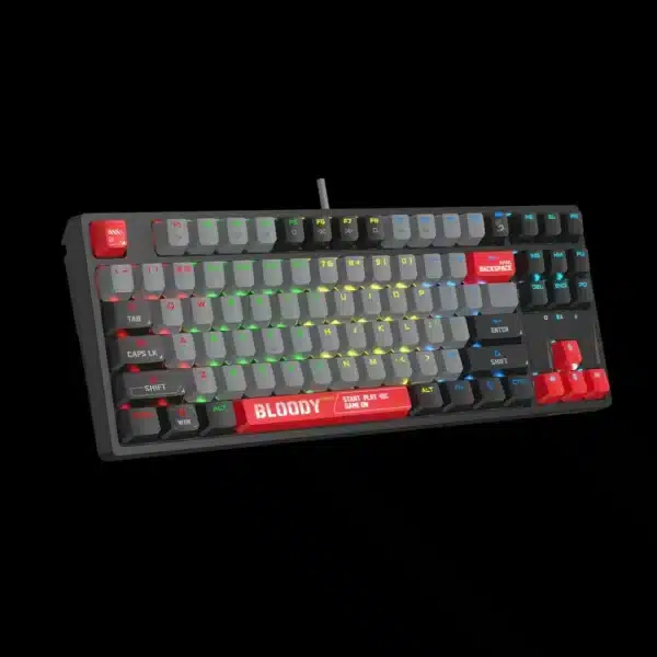 Bloody S87 BLMS RGB Mechanical Gaming Keyboard | Hot-Swappable TKL 87-Key Mechanical Keyboard