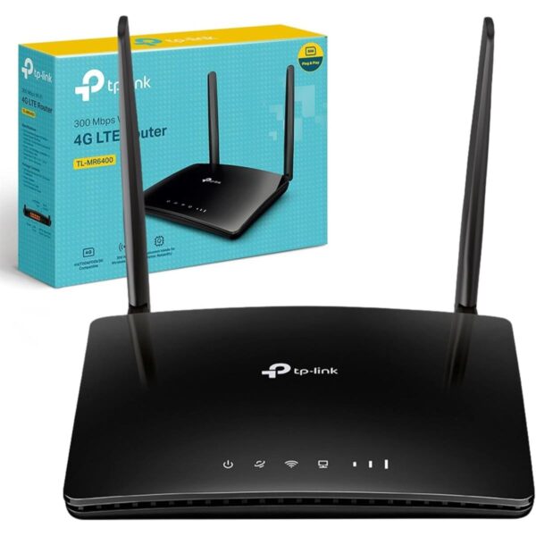 TP-Link TL-MR100 300Mbps 4G LTE SIM Router | Wireless N WiFi Router with Plug & Play Nano SIM