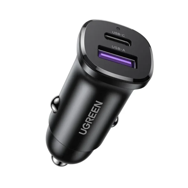 UGREEN EC305 25845 30W Car Charger | USB-C PD & USB-A QC Fast Car Charger