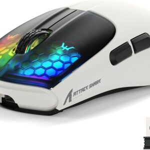 Attack Shark X5 Tri-Mode Wireless Gaming Mouse | Bluetooth, 2.4GHz, USB-C, PAW3395 Sensor