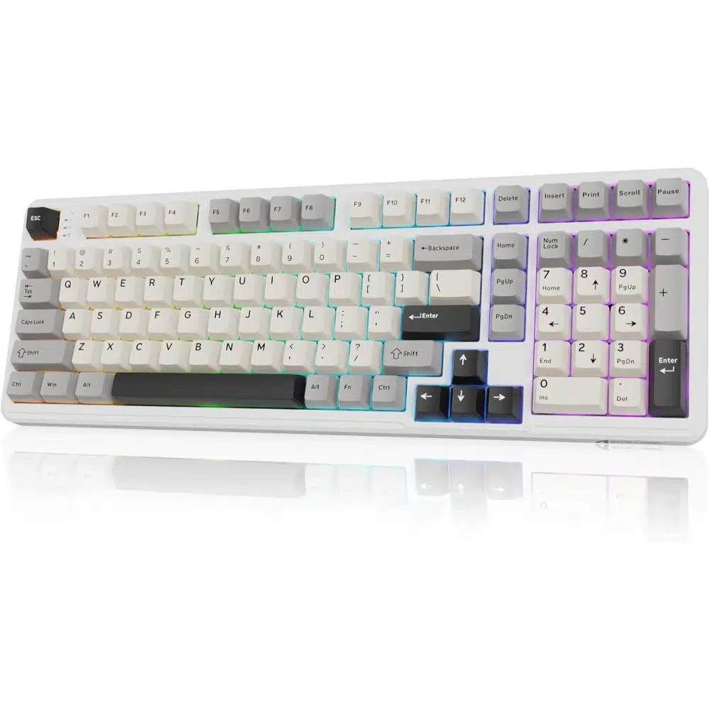ATTACK SHARK X98 Tri-Mode Wireless Mechanical Gaming Keyboard | RGB, Hot-Swappable, 98-Key