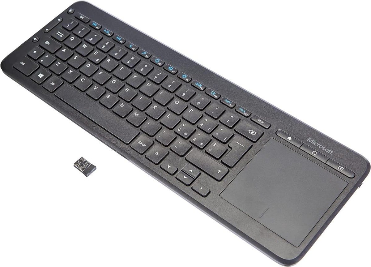 Built-in multi-touch touchpad 2.4GHz wireless USB receiver Dedicated multimedia shortcut keys Spill-resistant keyboard design Ideal for Smart TVs and PCs